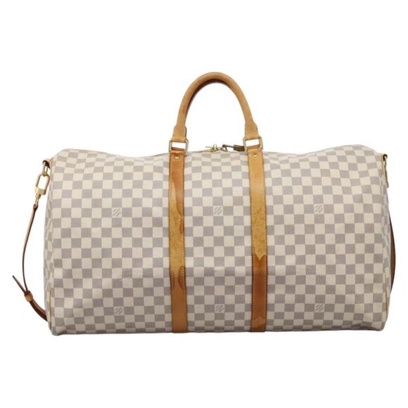 LOUIS VUITTON Damier Azur Keepall Bandouliere 55 Boston Bag - Picture 2 of 14